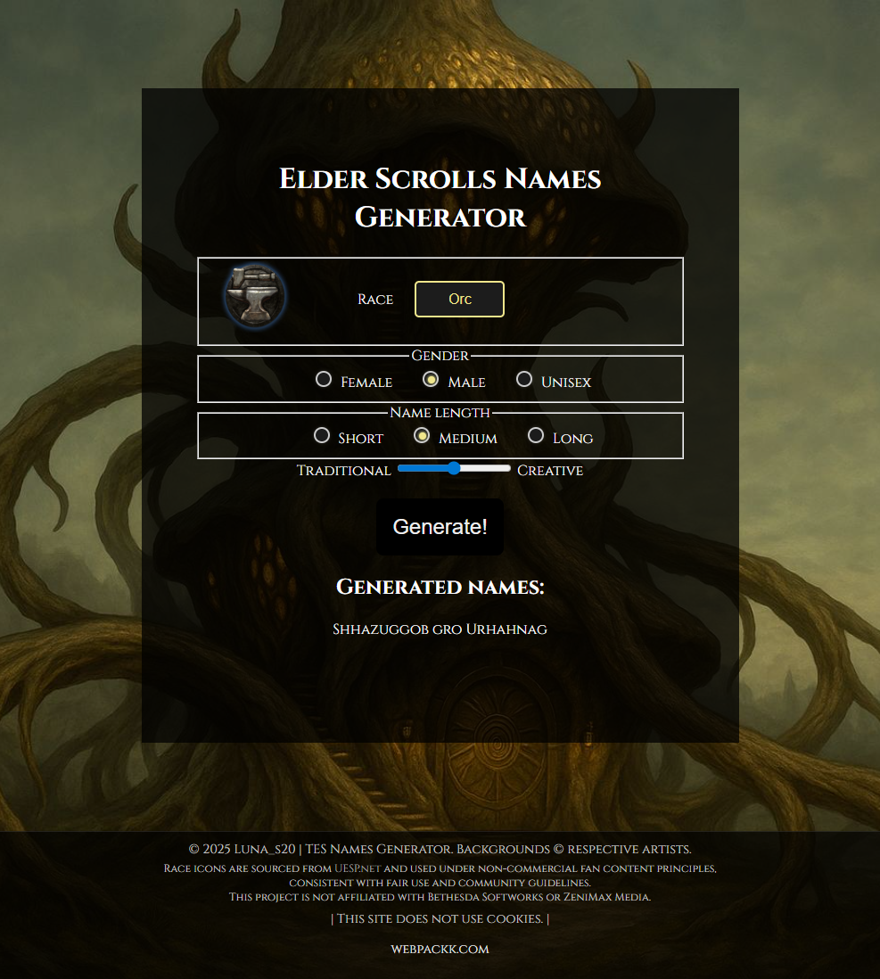 TES name generator